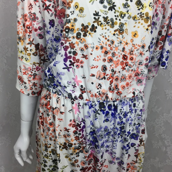 Triste Plus Size 2X A Line Floral Dress NWOT - Picture 4 of 8